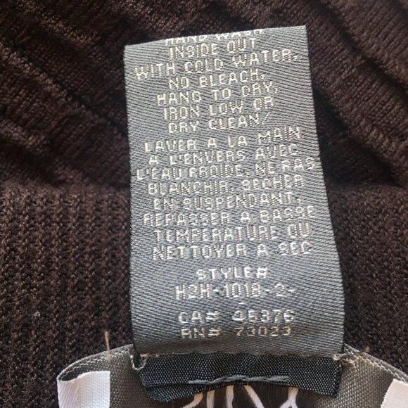 Suzy Shier Brown Skirt A line Viscose Med H2H-1018-2- Stretch Ribbed Waist. - Picture 7 of 7